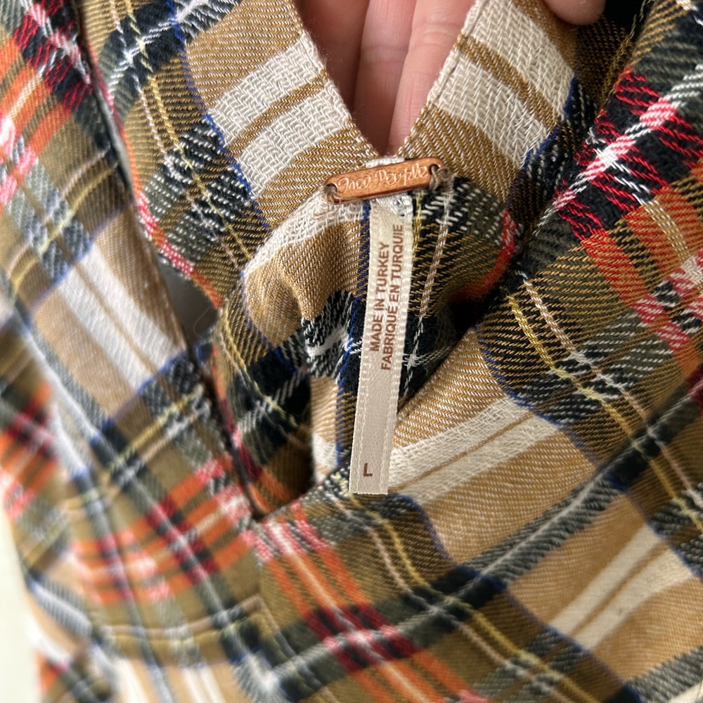 Free people killing time plaid mini dress - Picture 5 of 6
